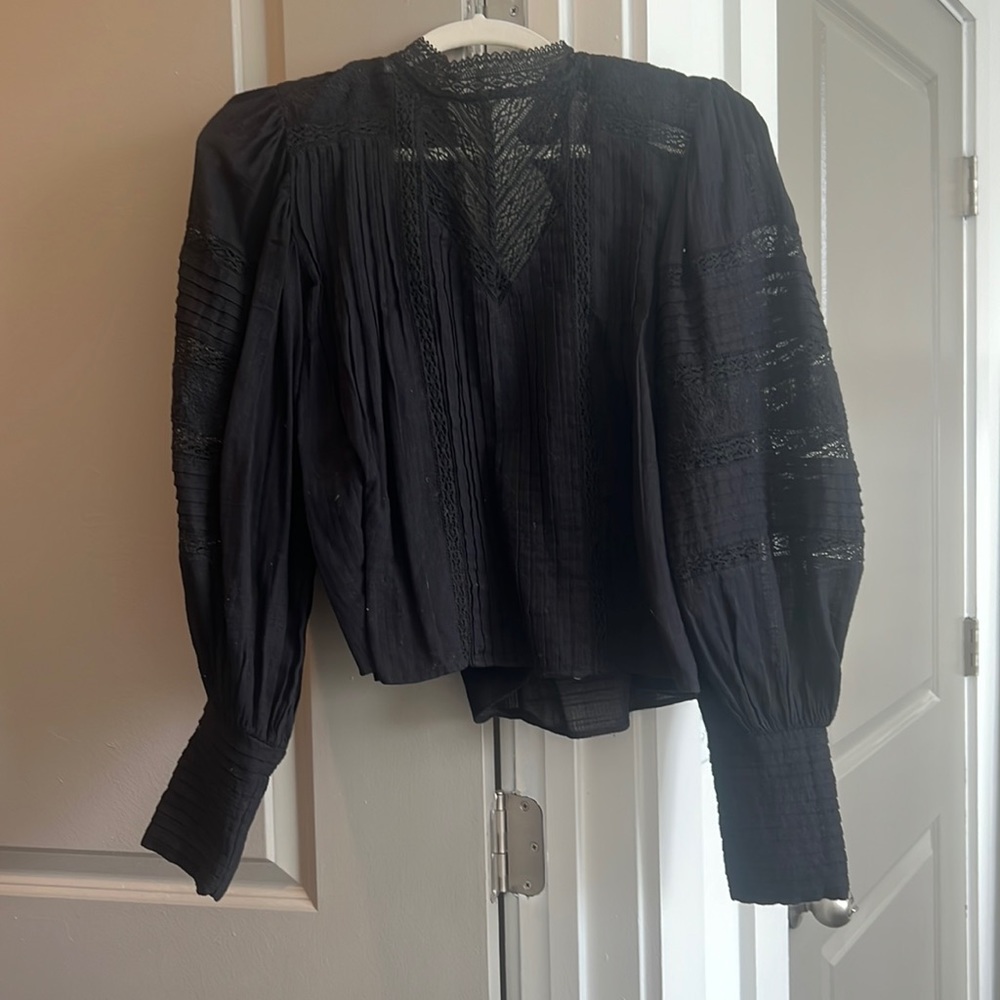 Zara eyelet blouse